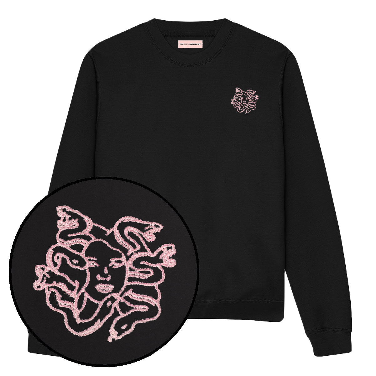 Medusa Embroidery Detail Sweatshirt