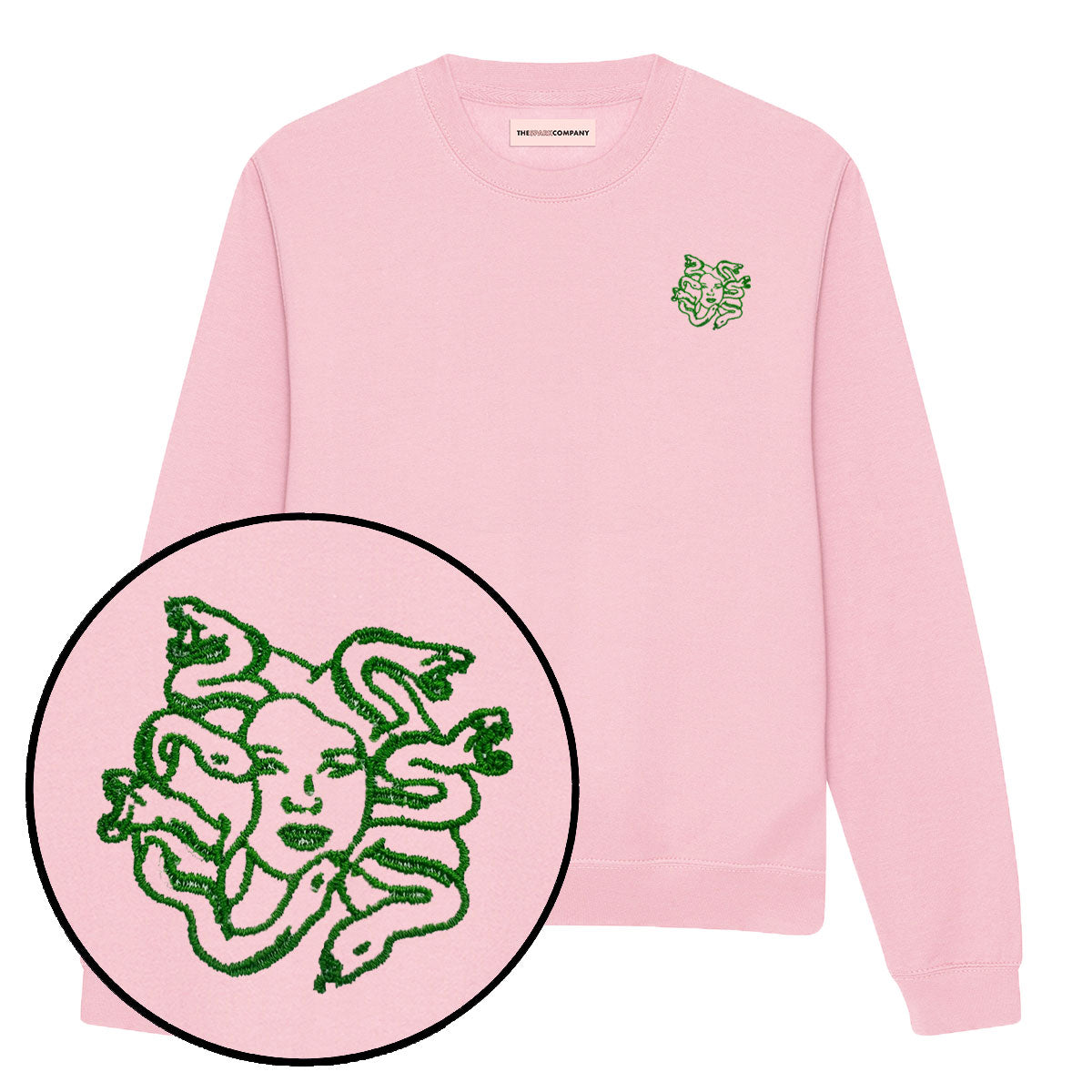 Medusa Embroidery Detail Sweatshirt