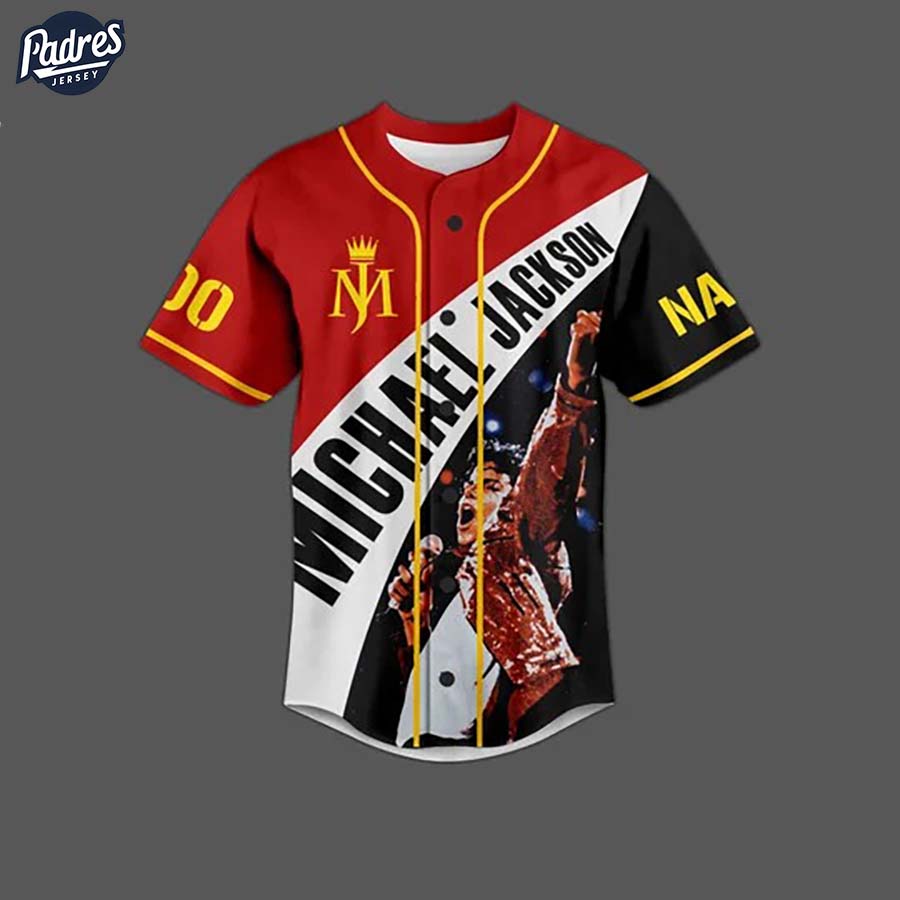 Michael Jackson Billie Jean Is Not My Lover Custom Baseball Jersey - Padres Jersey Oasis: Elevate Your Baseball Style Game