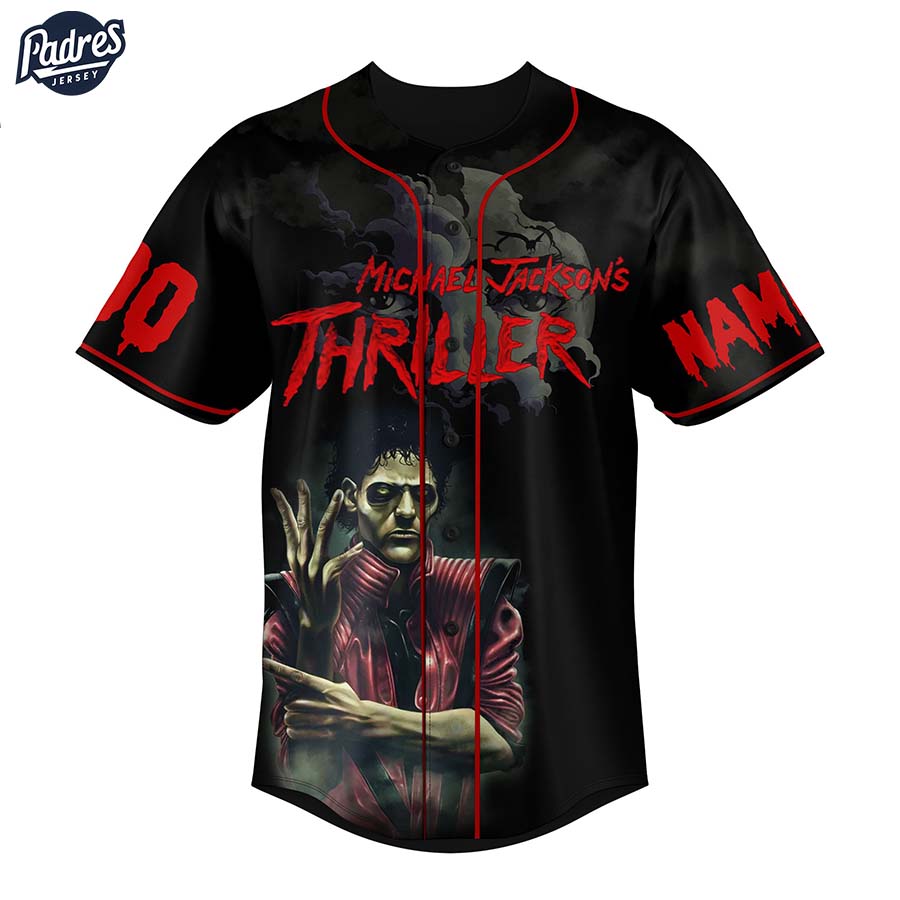 Michael Jackson Thriller Custom Baseball Jersey Style - Padres Jersey Oasis: Elevate Your Baseball Style Game