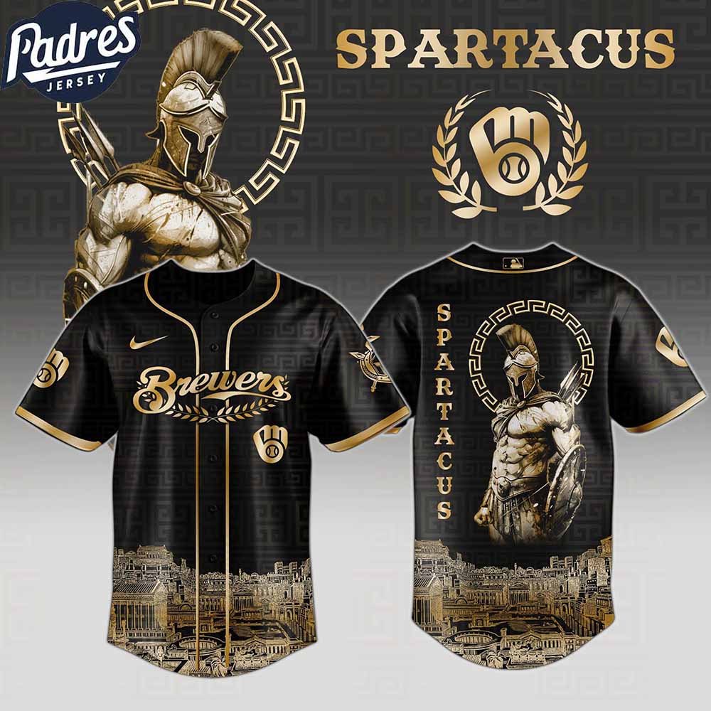 Milwaukee Brewers MLB X Spartacus Custom Baseball Jersey - Padres Jersey Oasis: Elevate Your Baseball Style Game