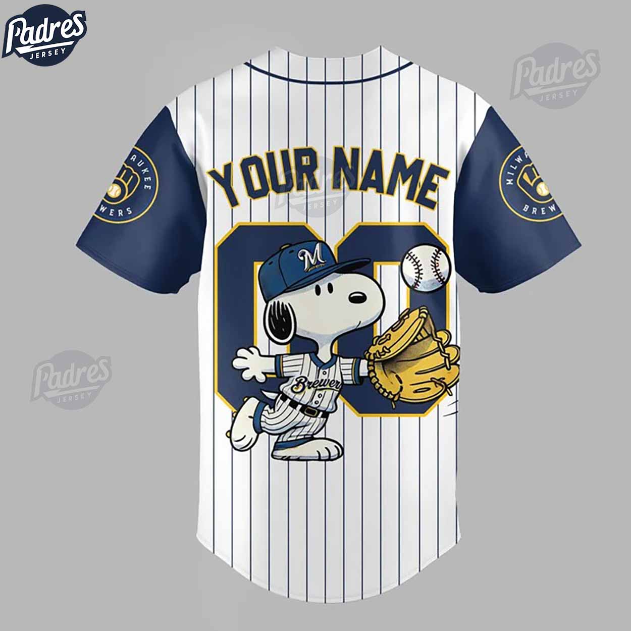Milwaukee Brewers Snoopy Custom Baseball Jersey - Padres Jersey Oasis: Elevate Your Baseball Style Game