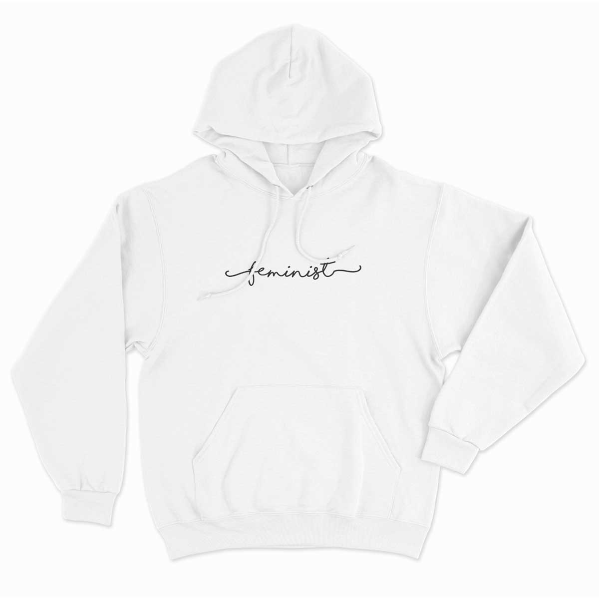 Minimalist Feminist Script Hoodie