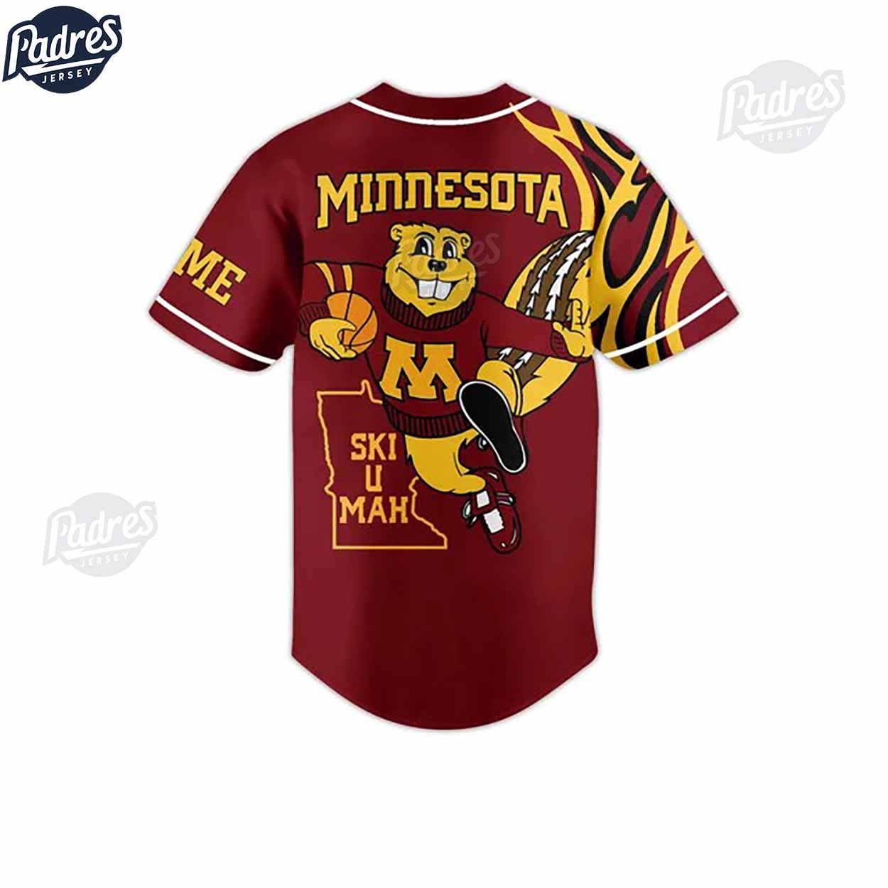 Minnesota Golden Gophers Basketball Team Custom Baseball Jersey - Padres Jersey Oasis: Elevate Your Baseball Style Game
