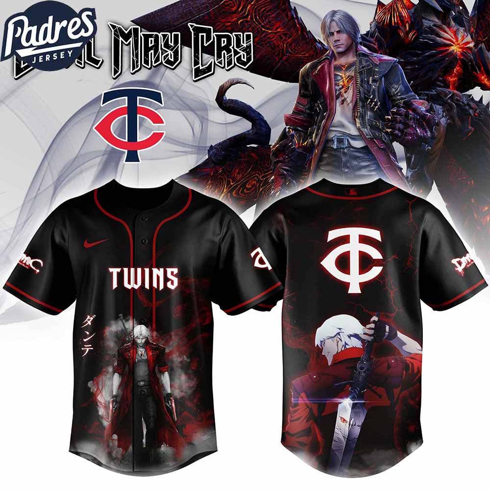 Minnesota Twins MLB X Dante Devil May Cry Personalized Baseball Jersey - Padres Jersey Oasis: Elevate Your Baseball Style Game