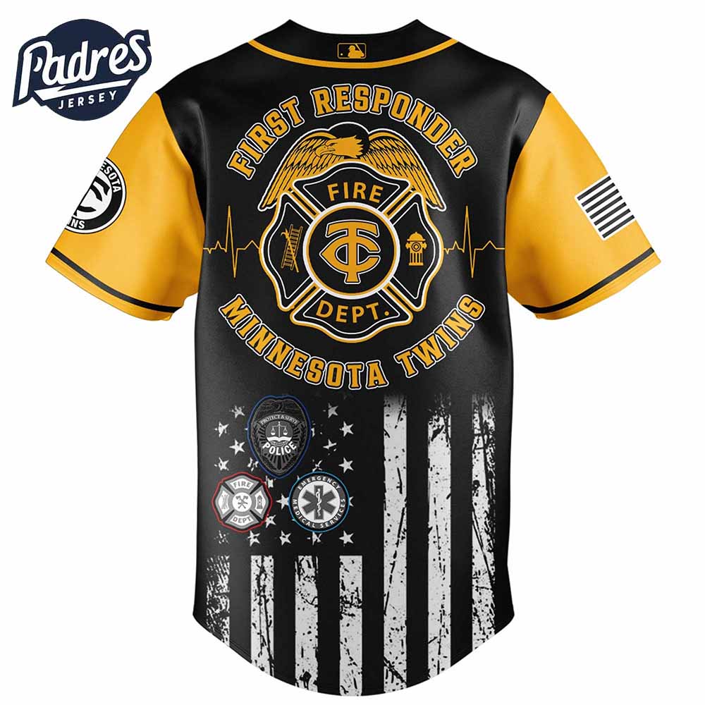 Minnesota Twins MLB x First Responders Baseball Jersey - Padres Jersey Oasis: Elevate Your Baseball Style Game