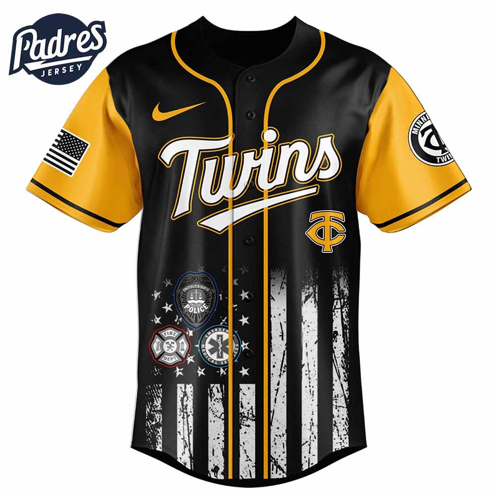 Minnesota Twins MLB x First Responders Baseball Jersey - Padres Jersey Oasis: Elevate Your Baseball Style Game