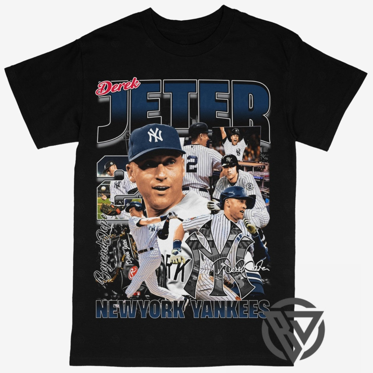 Derek Jeter Tee Shirt New York Yankees MLB Baseball (V2)