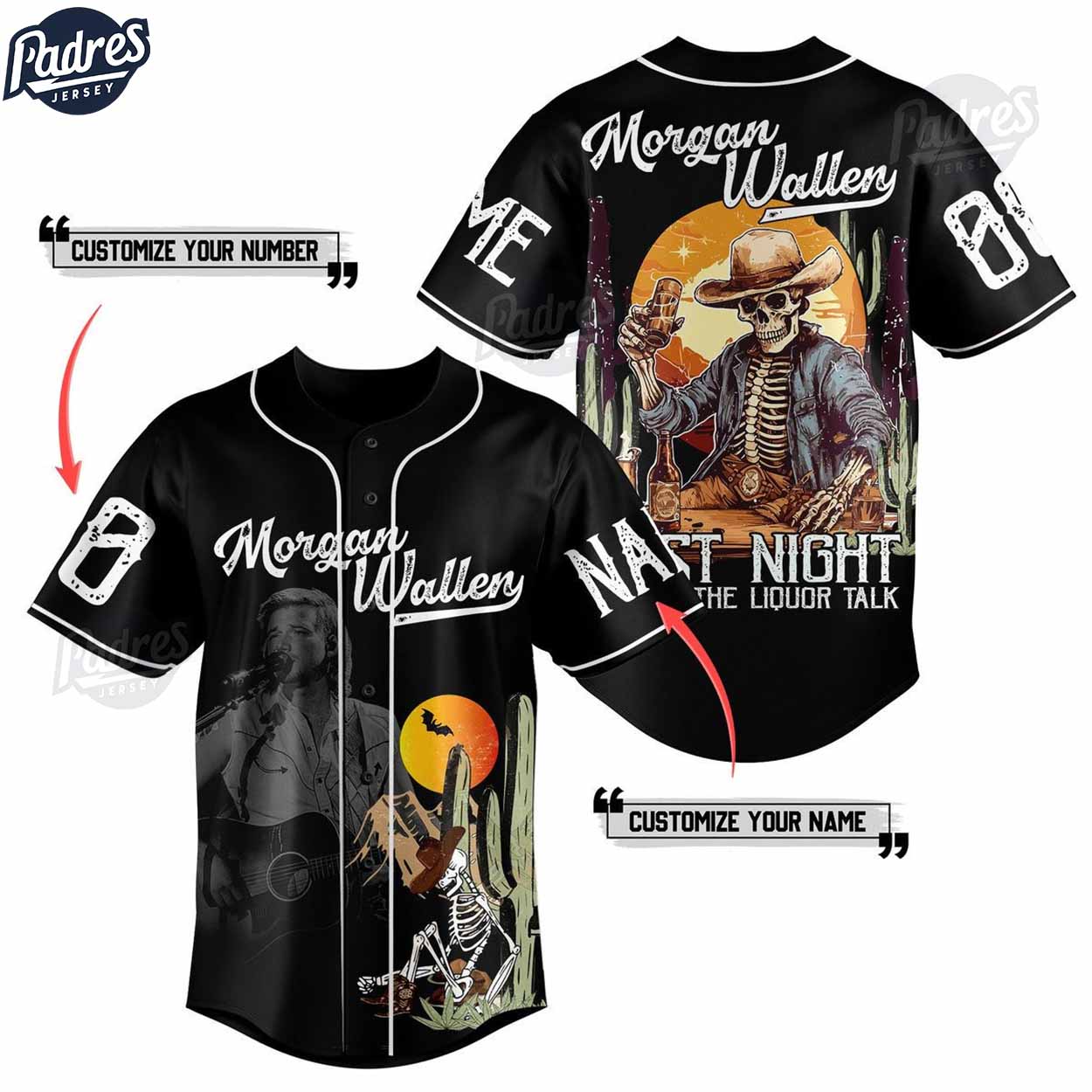 Morgan Wallen Last Night Custom Baseball Jersey Style - Padres Jersey Oasis: Elevate Your Baseball Style Game