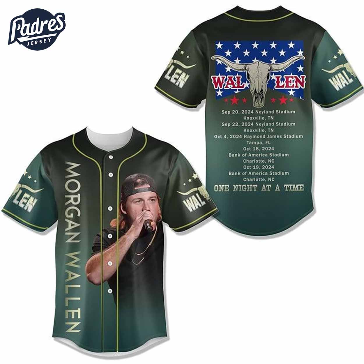 Morgan Wallen One At Night Time Baseball Jersey - Padres Jersey Oasis: Elevate Your Baseball Style Game