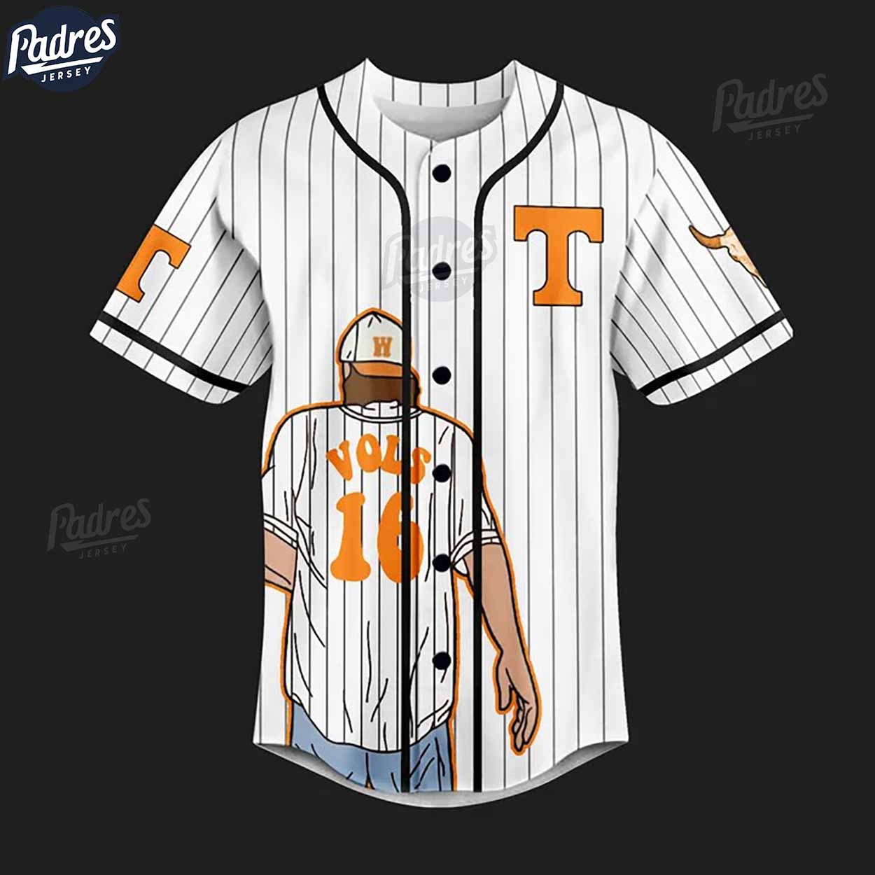 Morgan Wallen Tennessee Volunteers Custom Baseball Jersey With Fans - Padres Jersey Oasis: Elevate Your Baseball Style Game