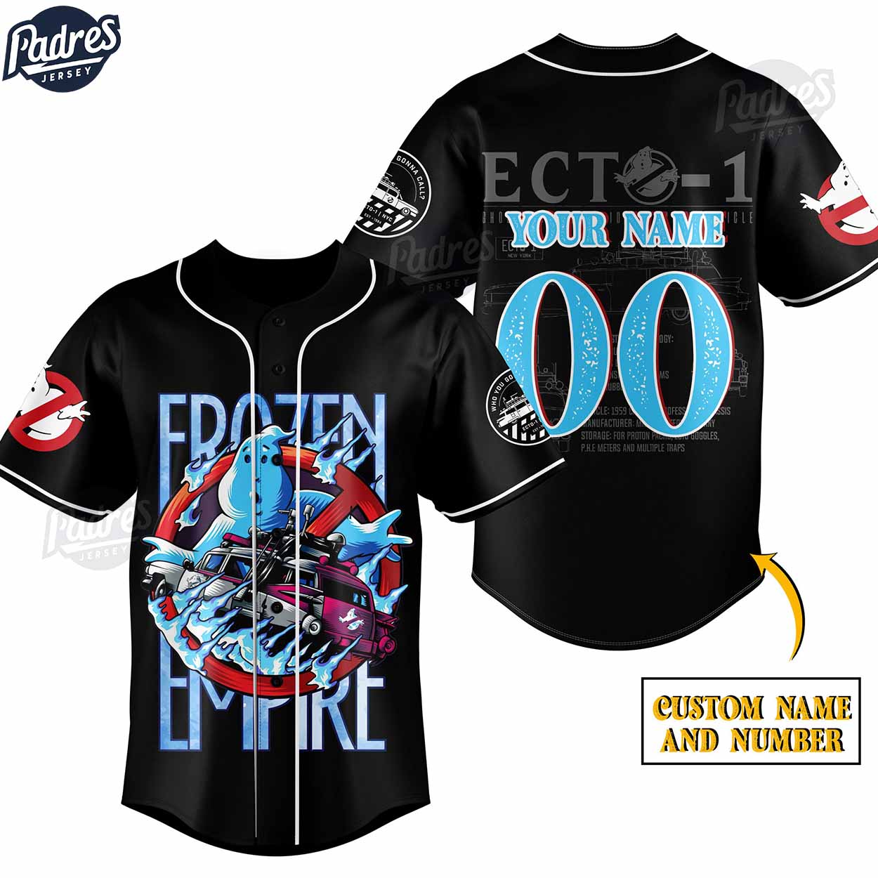 Movie Ghostbusters 2024 Custom Baseball Jersey - Padres Jersey Oasis: Elevate Your Baseball Style Game