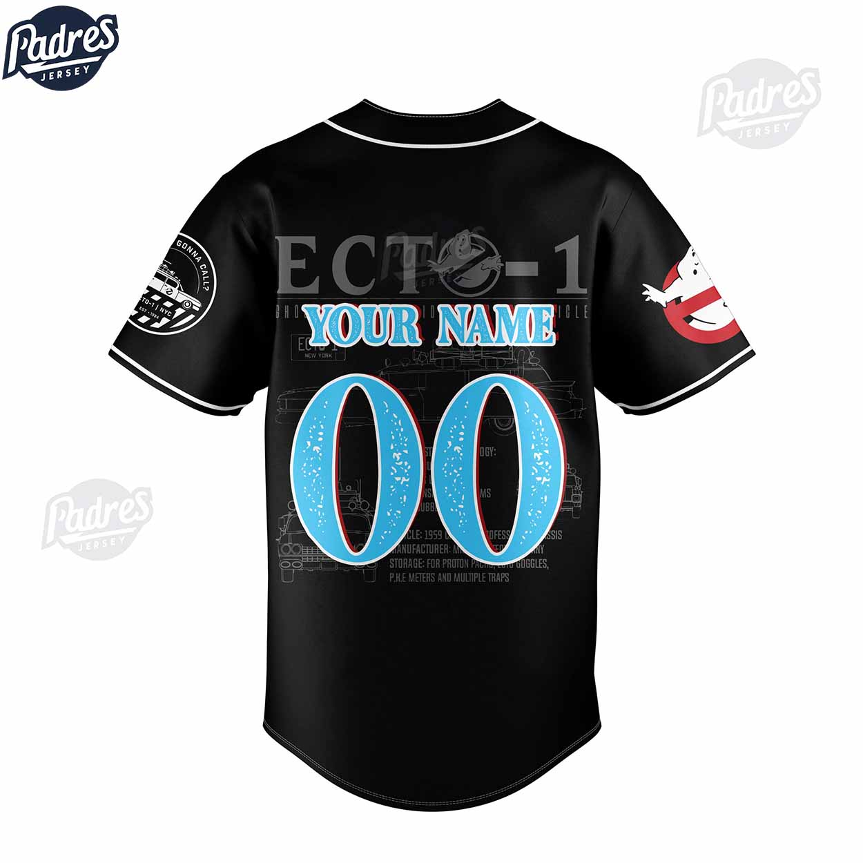 Movie Ghostbusters 2024 Custom Baseball Jersey - Padres Jersey Oasis: Elevate Your Baseball Style Game