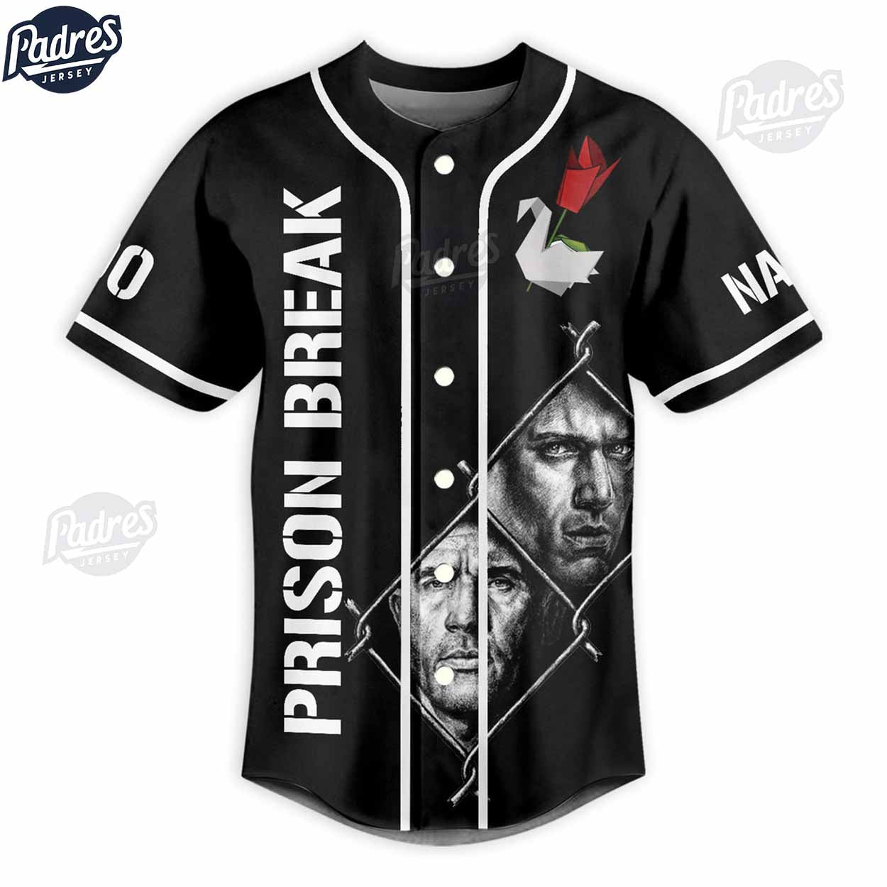 Movie Prison Break Custom Baseball Jersey Style - Padres Jersey Oasis: Elevate Your Baseball Style Game