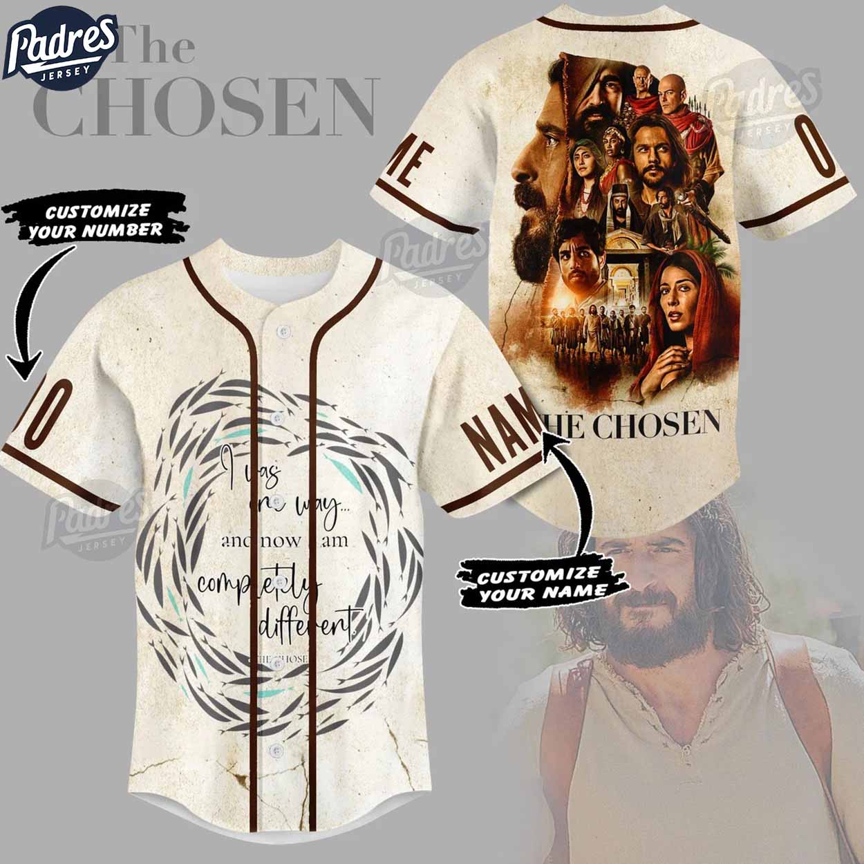 Movie The Chosen Custom Baseball Jersey - Padres Jersey Oasis: Elevate Your Baseball Style Game