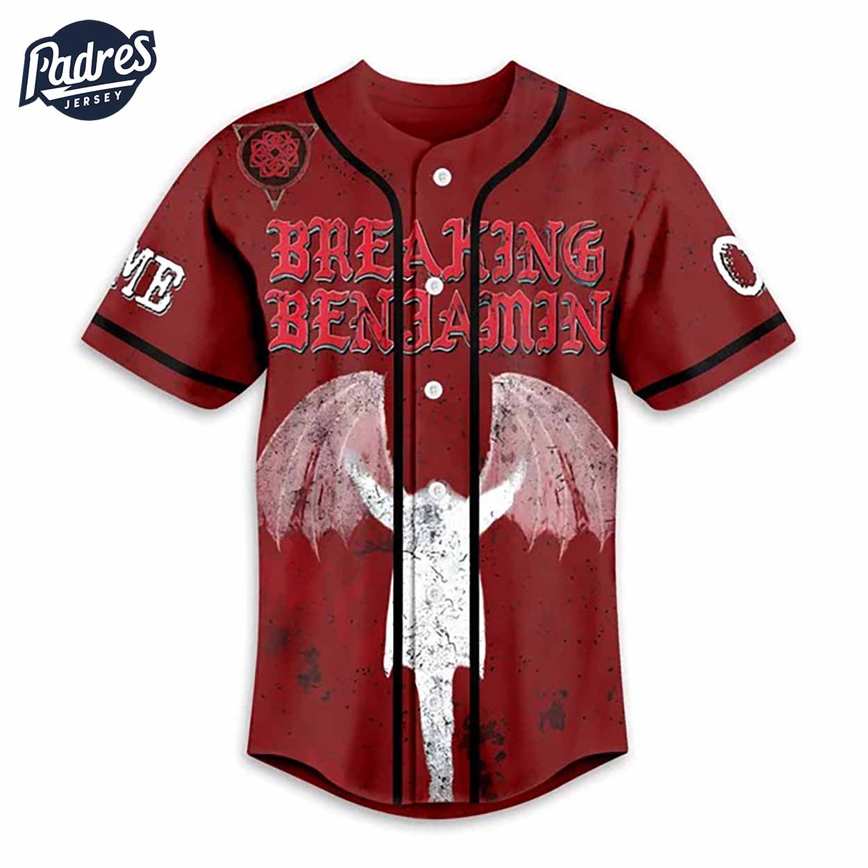 Music Breaking Benjamin Broken I Crawl Back To Life Custom Baseball Jersey - Padres Jersey Oasis: Elevate Your Baseball Style Game