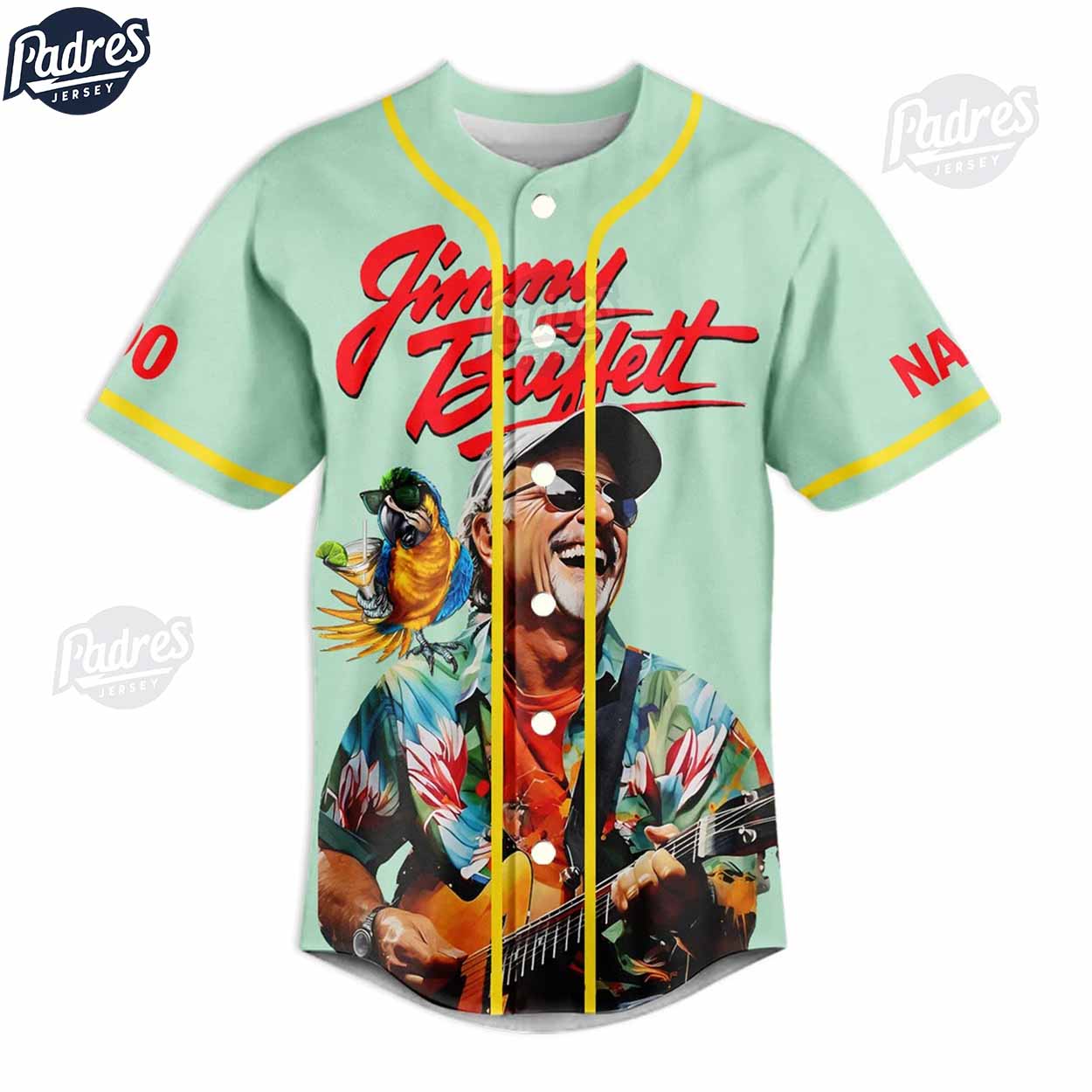 Music Jimmy Buffett Albums Custom Baseball Jersey - Padres Jersey Oasis: Elevate Your Baseball Style Game