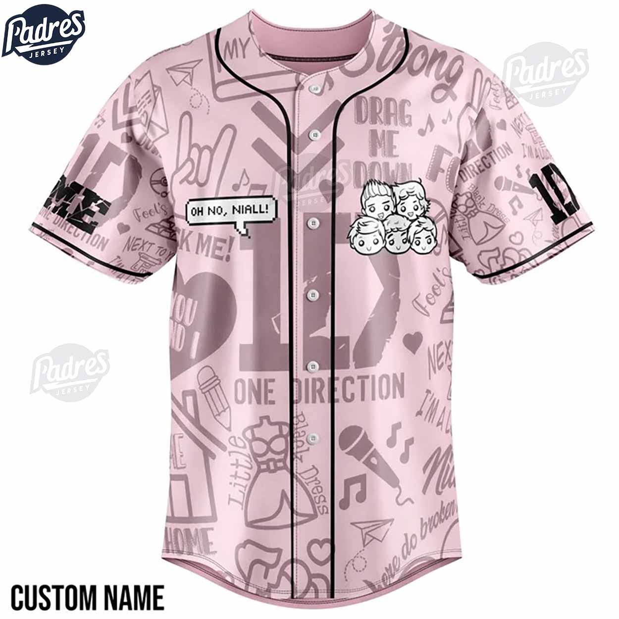 Music One Direction Baseball Jersey - Padres Jersey Oasis: Elevate Your Baseball Style Game