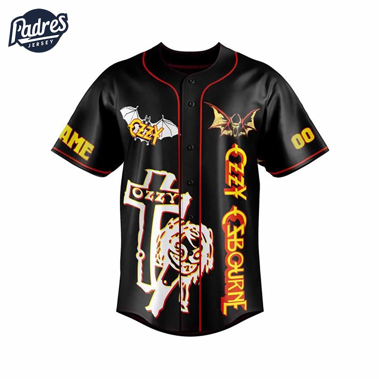 Music Ozzy Osbourne Baseball Jersey Style - Padres Jersey Oasis: Elevate Your Baseball Style Game