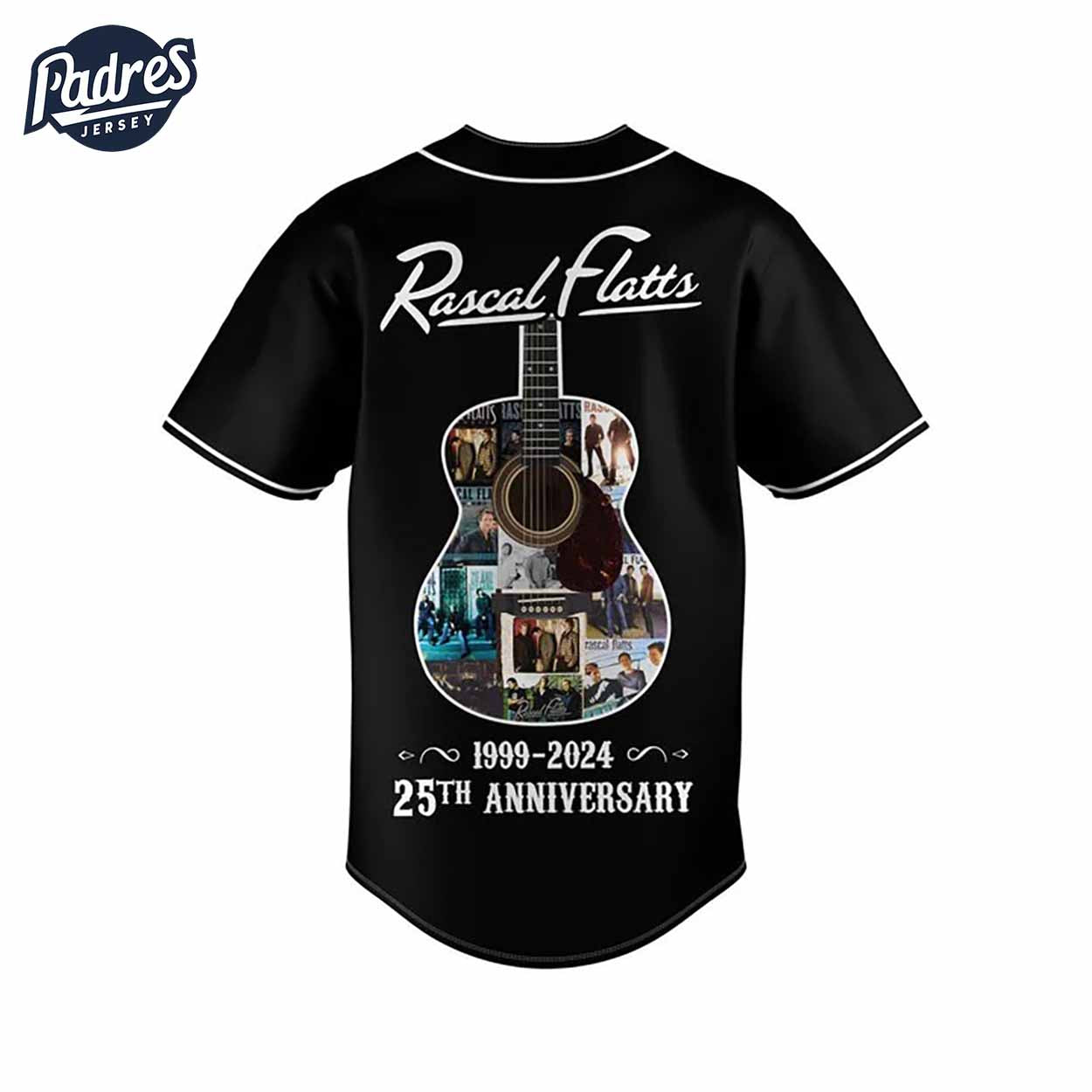 Music Rascal Flatts Baseball Jersey 1999-2024 25th Anniversary - Padres Jersey Oasis: Elevate Your Baseball Style Game