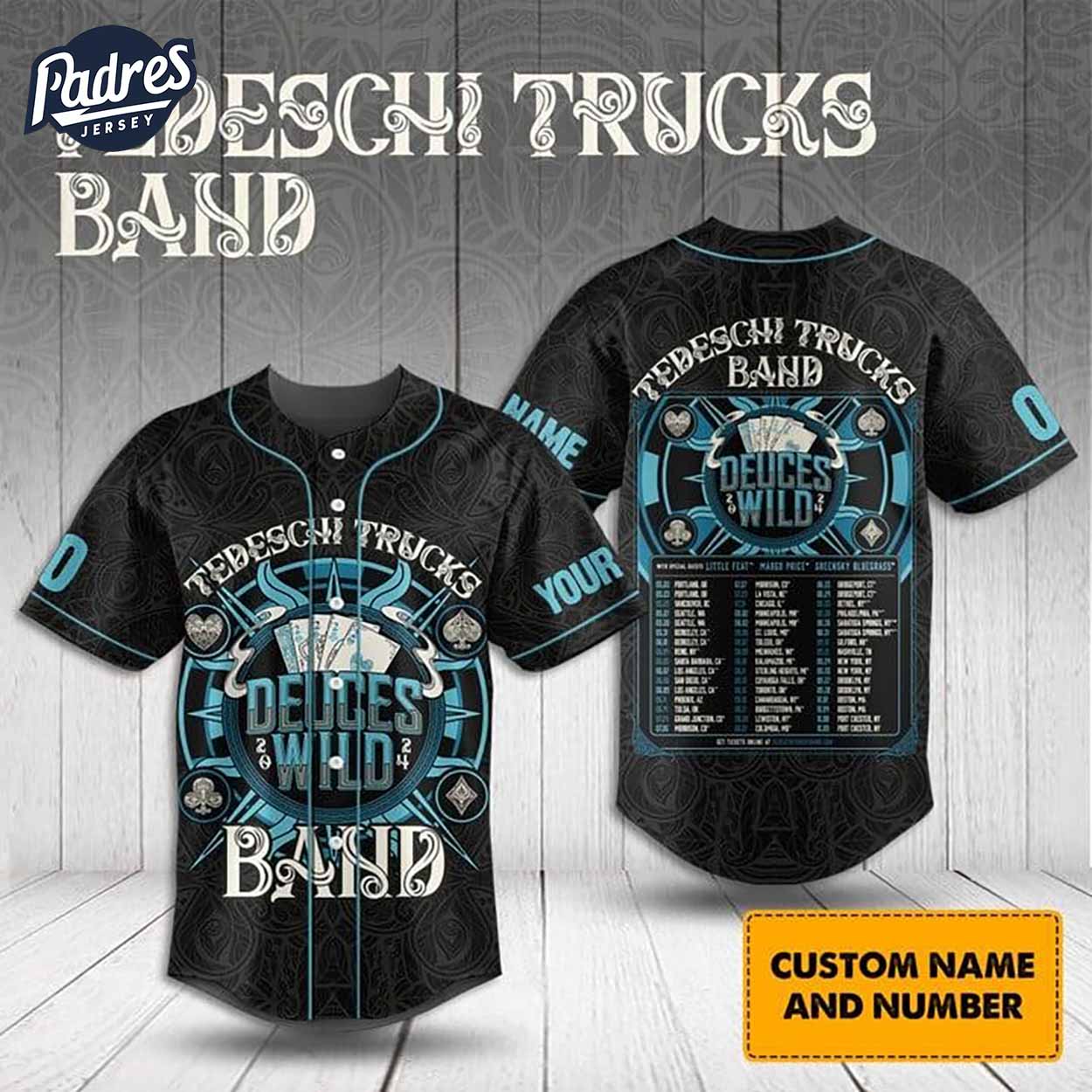 Music Tedeschi Trucks Band Custom Baseball Jersey - Padres Jersey Oasis: Elevate Your Baseball Style Game