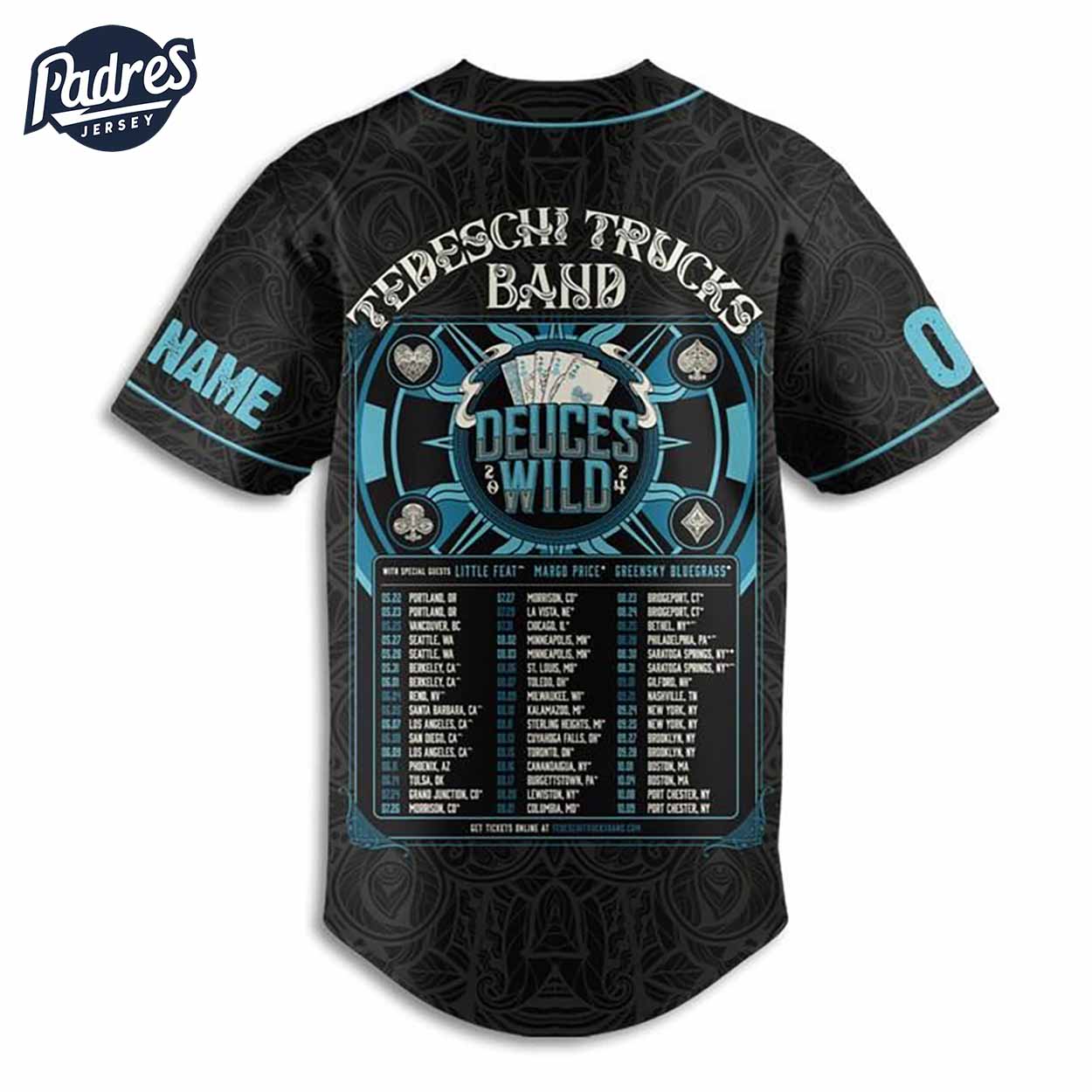 Music Tedeschi Trucks Band Custom Baseball Jersey - Padres Jersey Oasis: Elevate Your Baseball Style Game