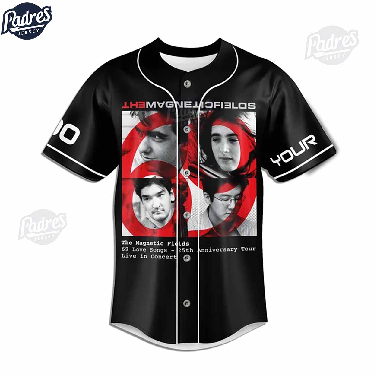 Music The Magnetic Fields Band Baseball Jersey - Padres Jersey Oasis: Elevate Your Baseball Style Game