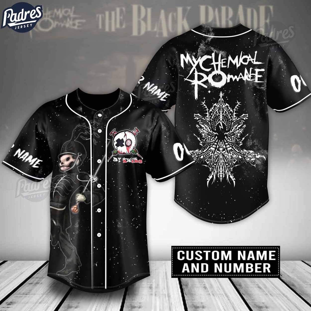 My Chemical Romance Band Custom Baseball Jersey Shirt - Padres Jersey Oasis: Elevate Your Baseball Style Game