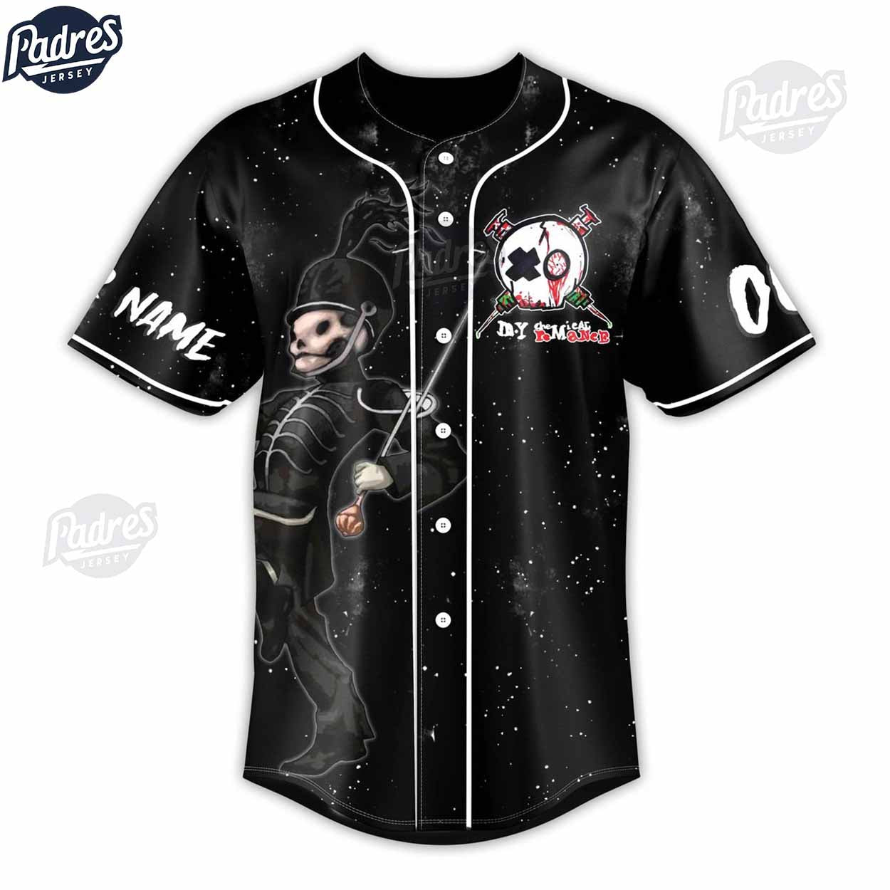 My Chemical Romance Band Custom Baseball Jersey Shirt - Padres Jersey Oasis: Elevate Your Baseball Style Game
