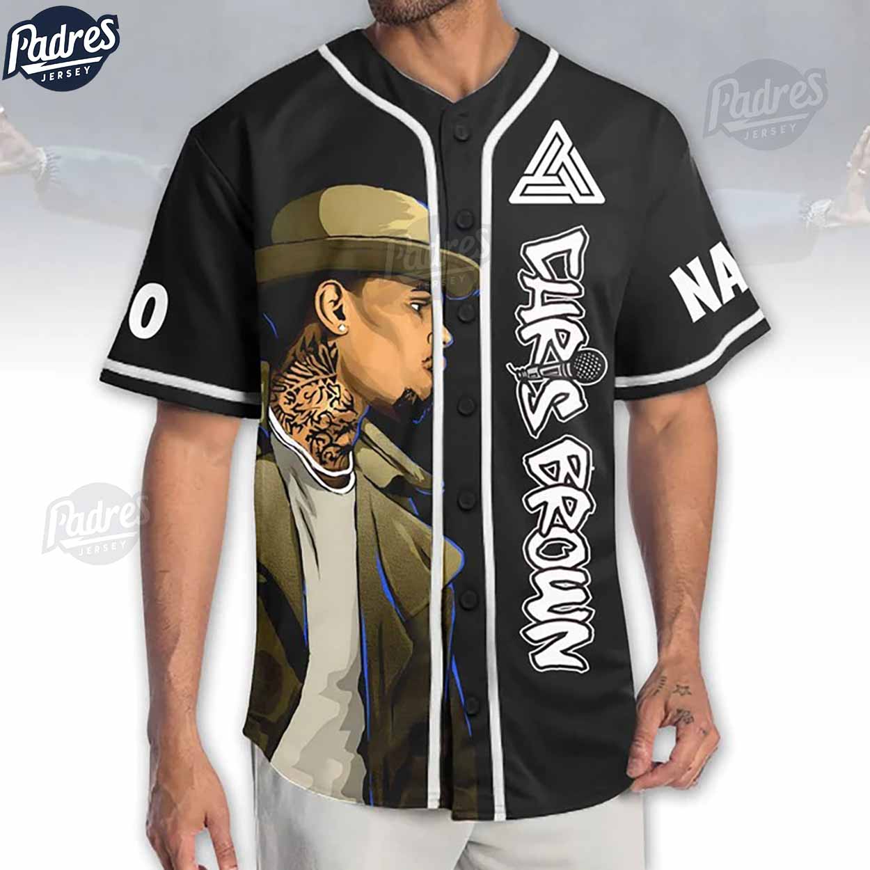 My Heart Big But It Beat Quiet Chris Brown Custom Baseball Jersey - Padres Jersey Oasis: Elevate Your Baseball Style Game