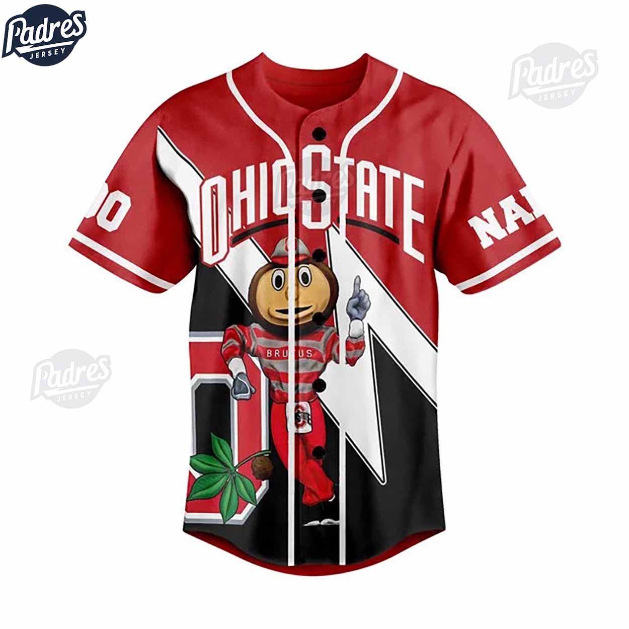 NCAA Ohio State Buckeyes Football Baseball Jersey - Padres Jersey Oasis: Elevate Your Baseball Style Game
