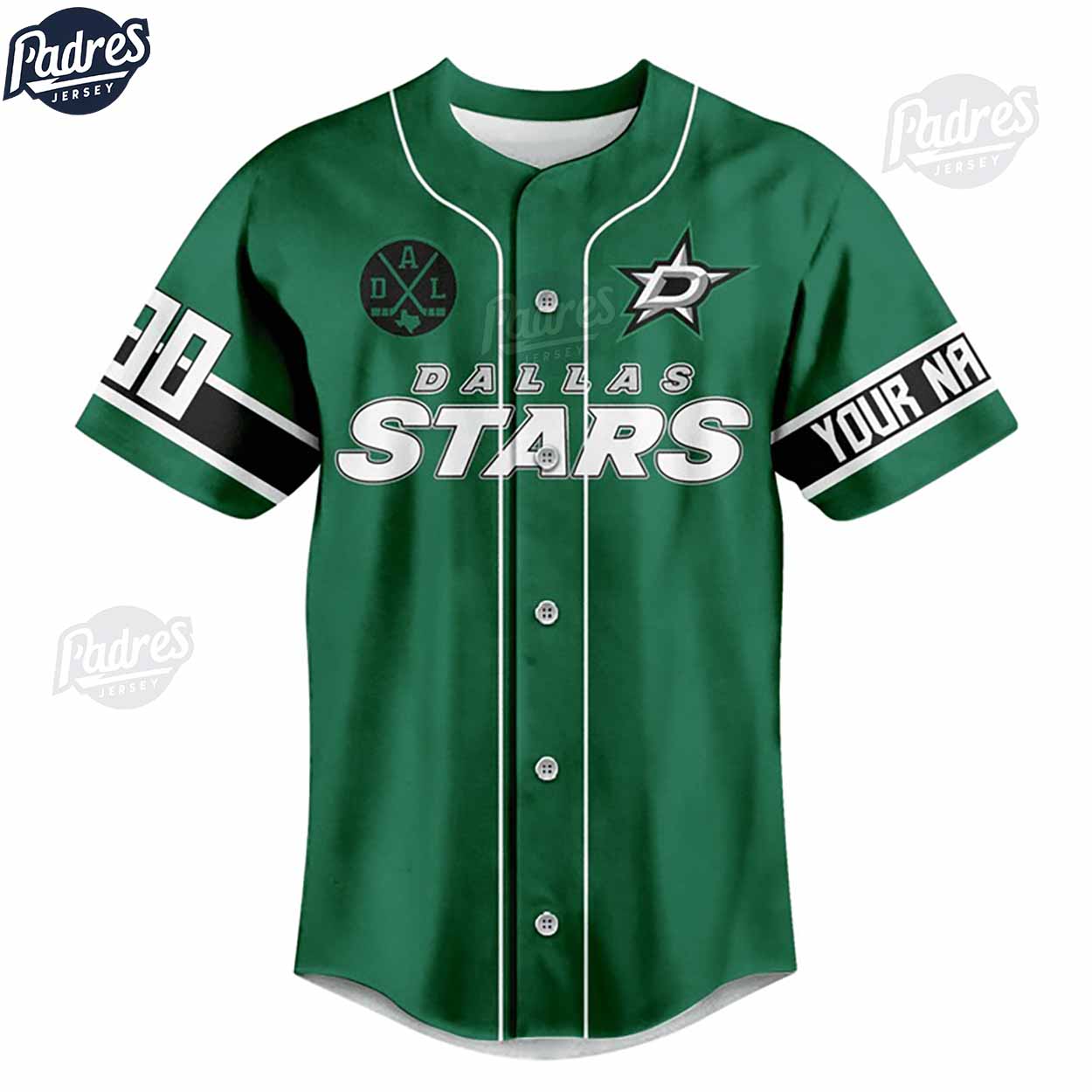 NHL Dallas Stars Custom Baseball Jersey Style - Padres Jersey Oasis: Elevate Your Baseball Style Game