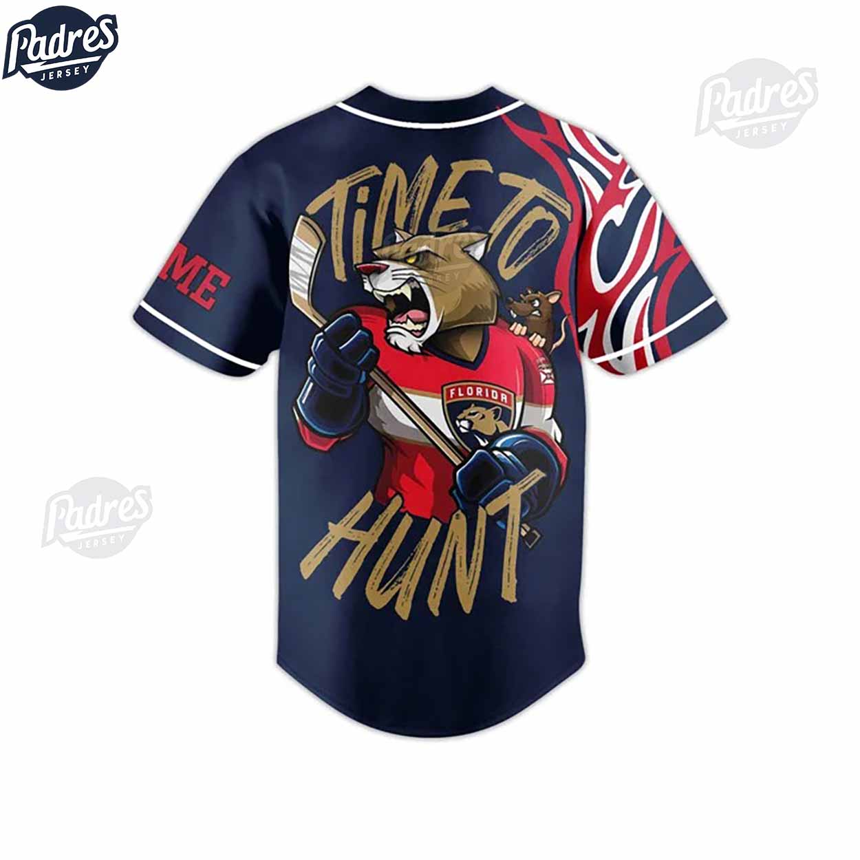 NHL Florida Panthers Time To Hunt Baseball Jersey - Padres Jersey Oasis: Elevate Your Baseball Style Game