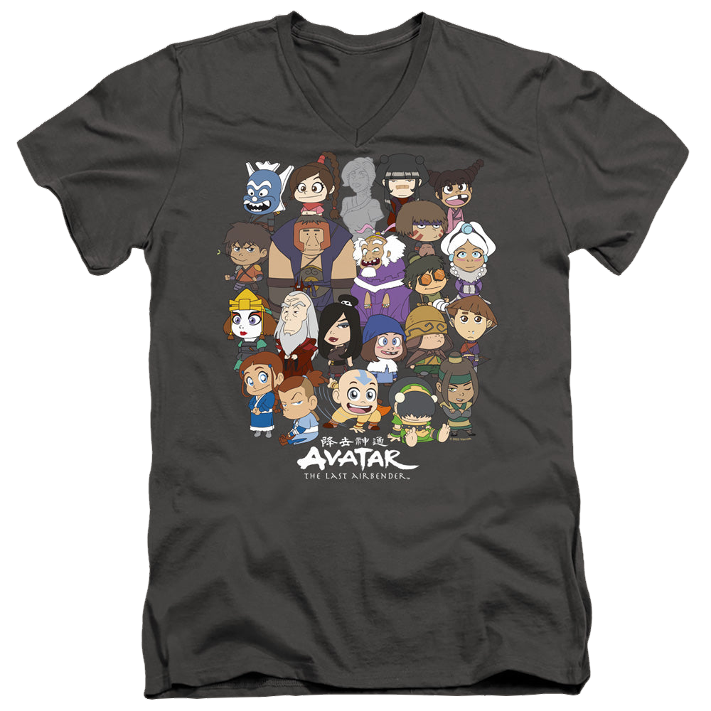 Avatar The Last Airbender Chibi Group - Men's V-Neck T-Shirt