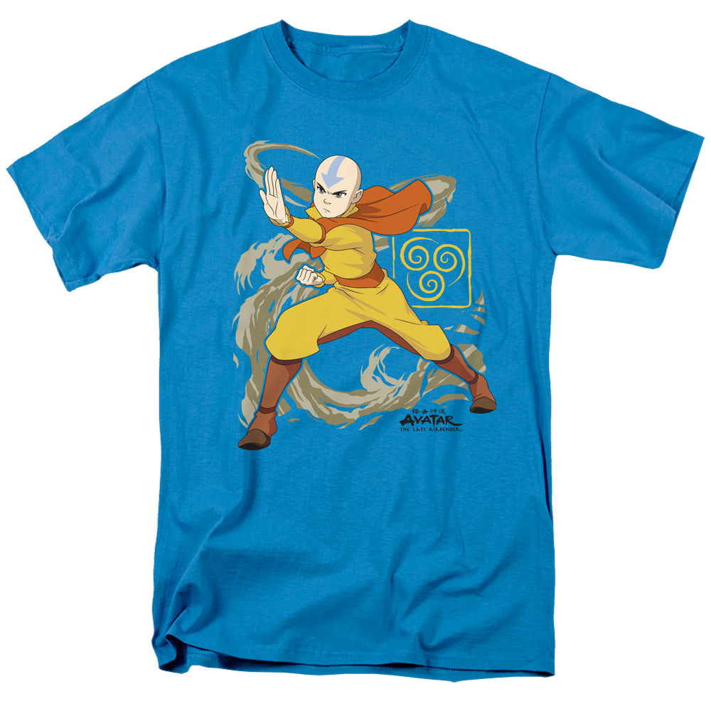 Avatar The Last Airbender Aang Wind Blast - Men's Regular Fit T-Shirt