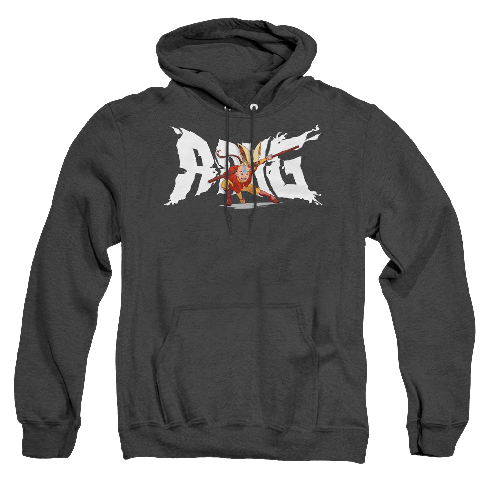Avatar The Last Airbender Aang And Momo - Heather Pullover Hoodie