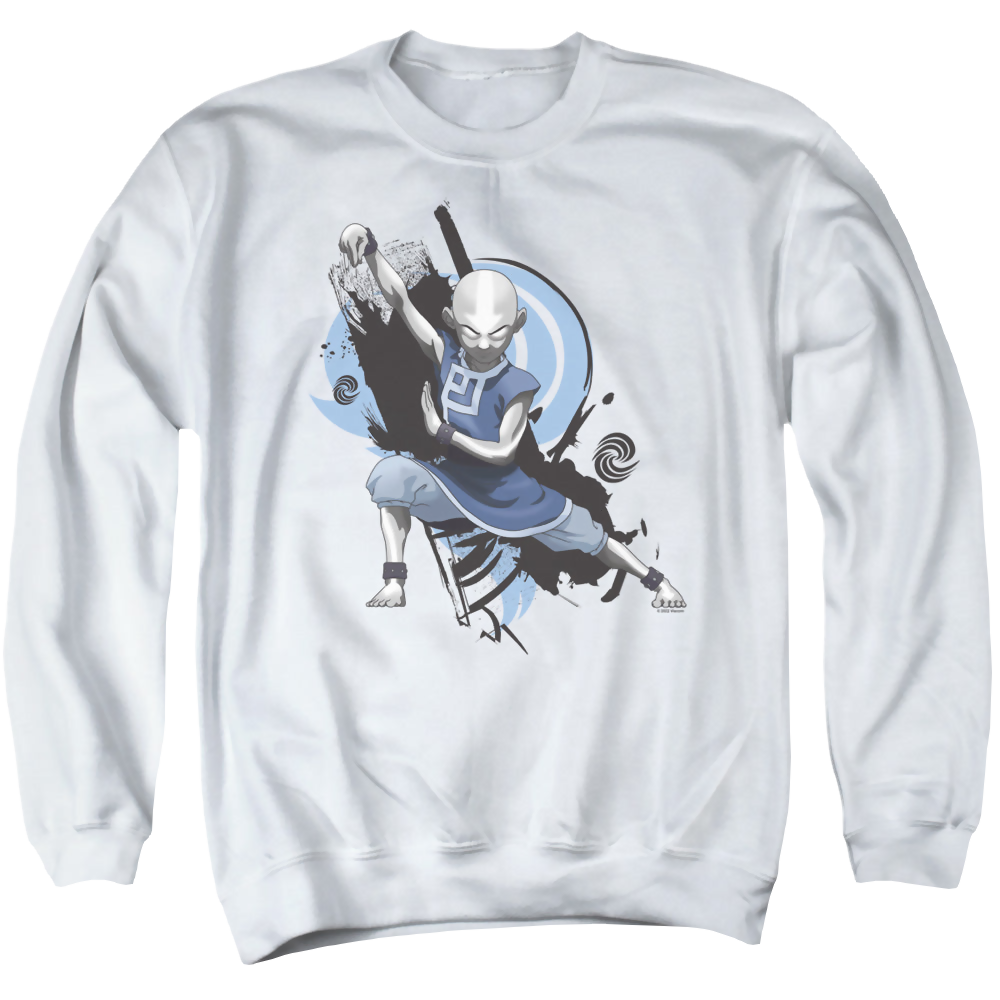 Avatar The Last Airbender Energybending Aang - Men's Crewneck Sweatshirt