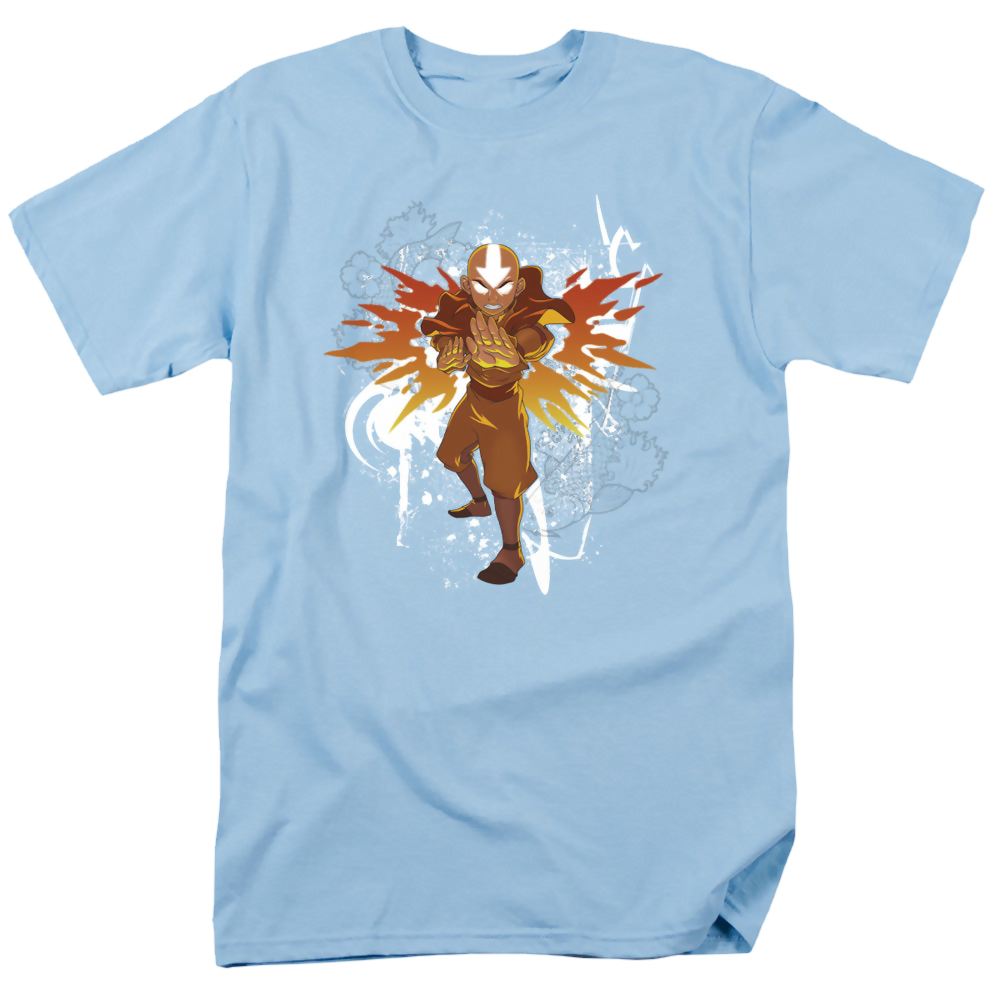 Avatar The Last Airbender Flower And Fish Aang - Men's Regular Fit T-Shirt