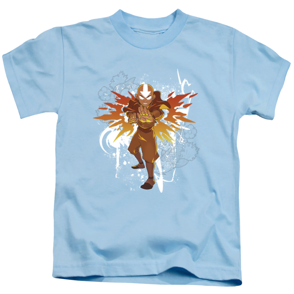 Avatar The Last Airbender Flower And Fish Aang - Kid's T-Shirt