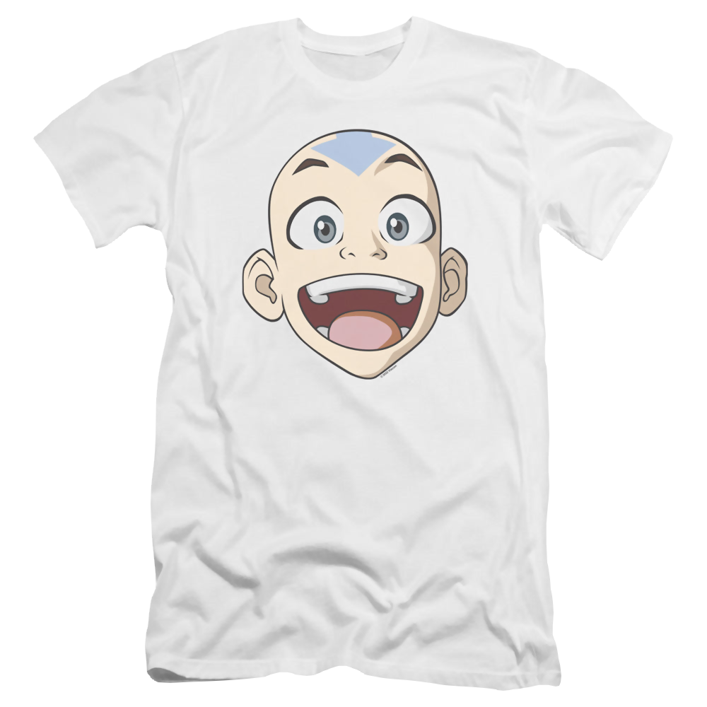 Avatar The Last Airbender Big Aang Face - Men's Premium Slim Fit T-Shirt