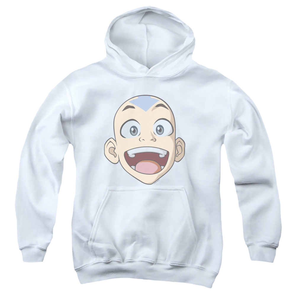 Avatar The Last Airbender Big Aang Face - Youth Hoodie