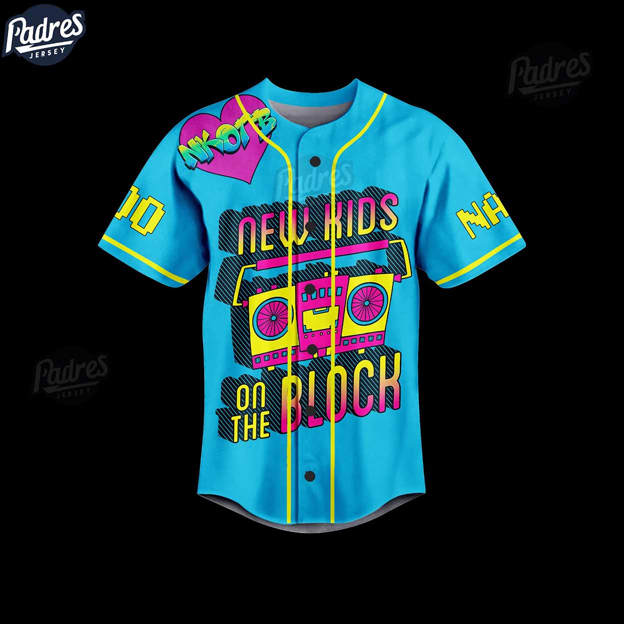 NKOTB Blockhead For Life Custom Baseball Jersey - Padres Jersey Oasis: Elevate Your Baseball Style Game