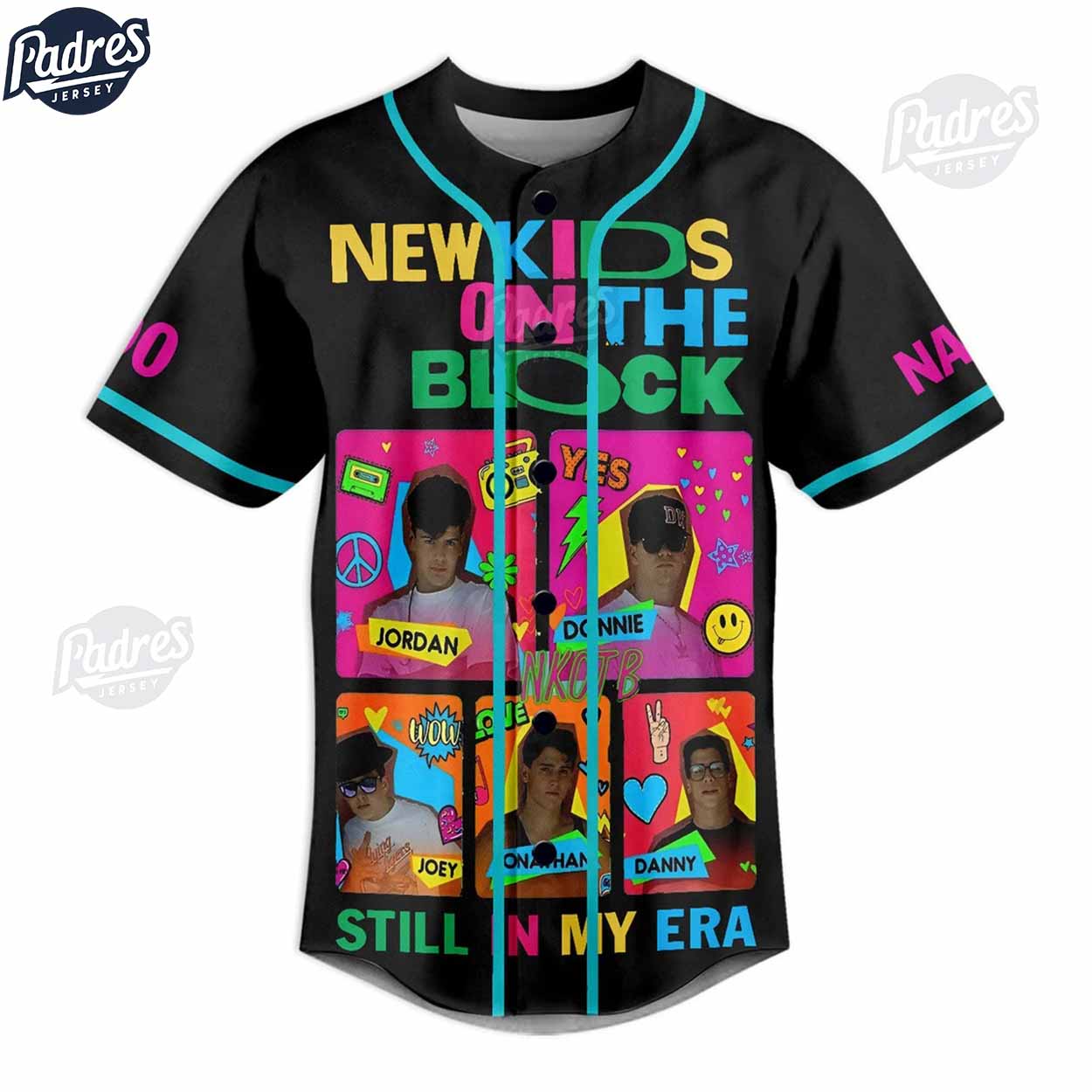 NKOTB Magic Summer 2024 Custom Baseball Jersey - Padres Jersey Oasis: Elevate Your Baseball Style Game