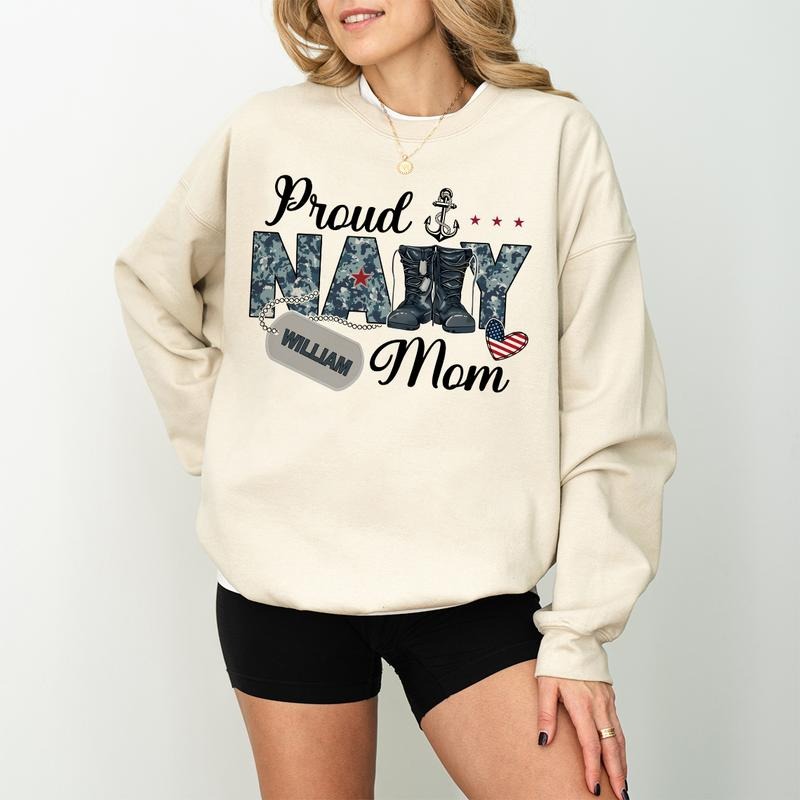 Navy Mom Gift, Military Mom Gift, Navy Mom Sweatshirt, Navy Mom Shirt, Proud Navy Mom US, Navy Mom Life Shirt, Navy Sweatshirt