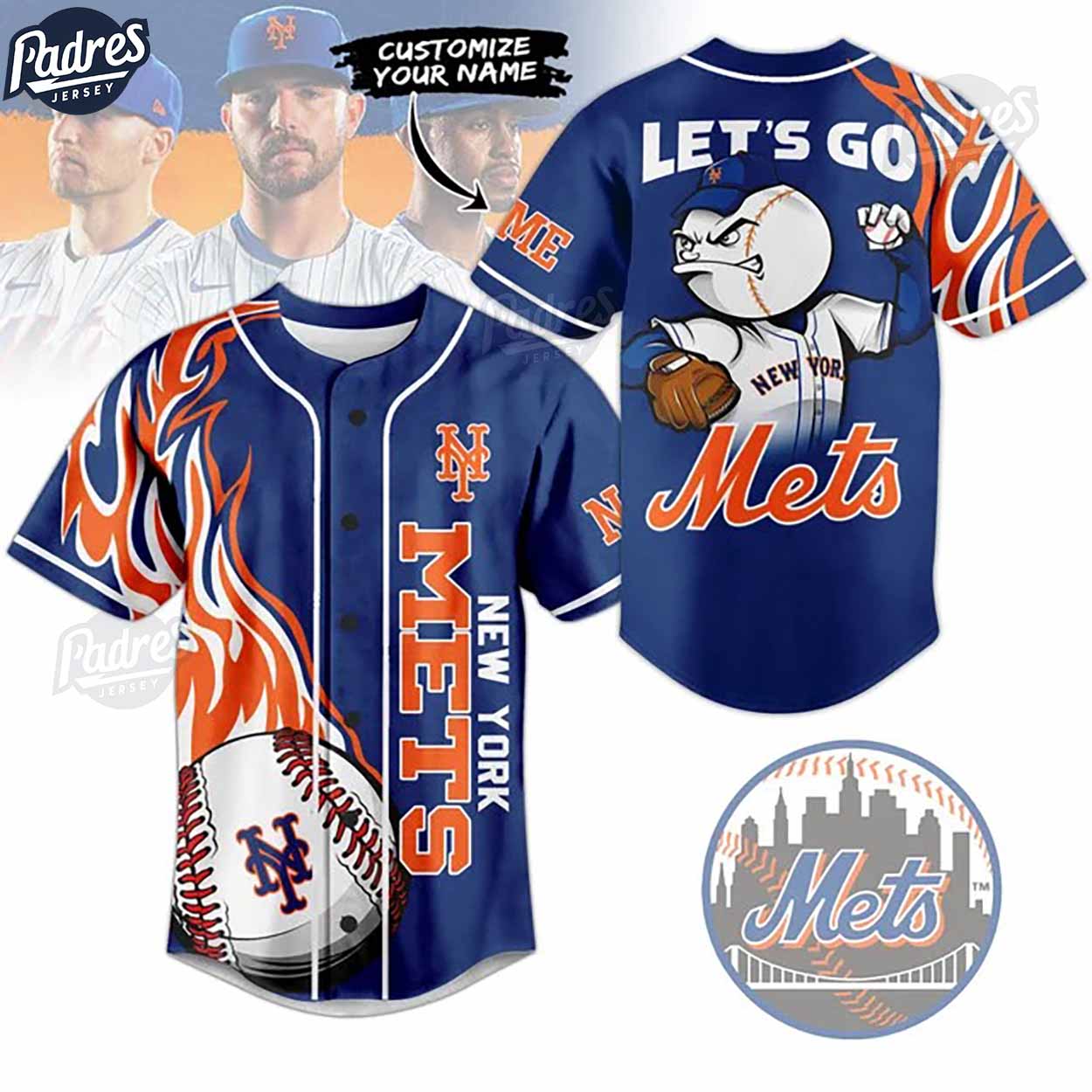 New York Mets Custom Baseball Jersey Fans Club - Padres Jersey Oasis: Elevate Your Baseball Style Game