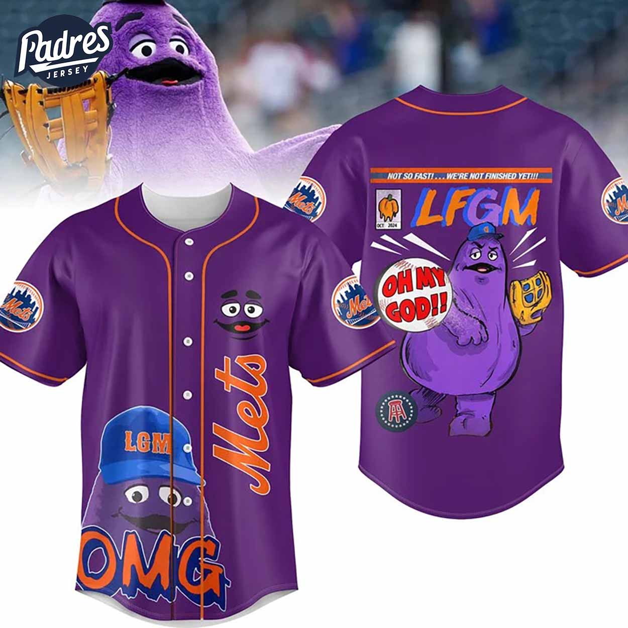 New York Mets LFGM Baseball Jersey - Padres Jersey Oasis: Elevate Your Baseball Style Game