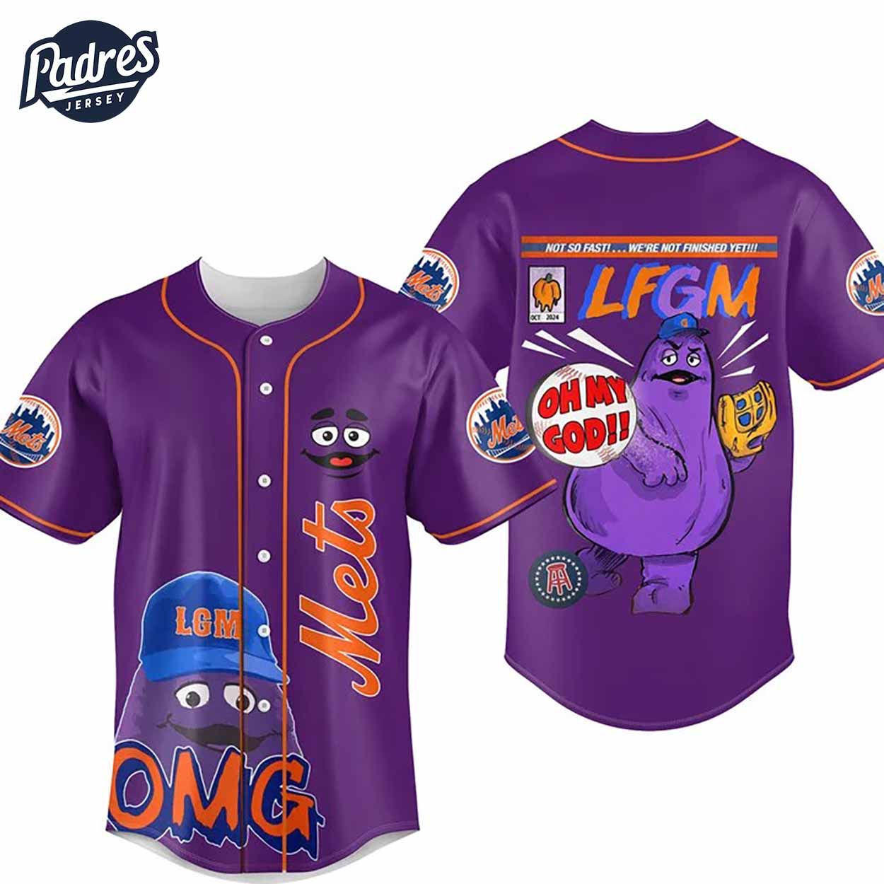 New York Mets LFGM Baseball Jersey - Padres Jersey Oasis: Elevate Your Baseball Style Game