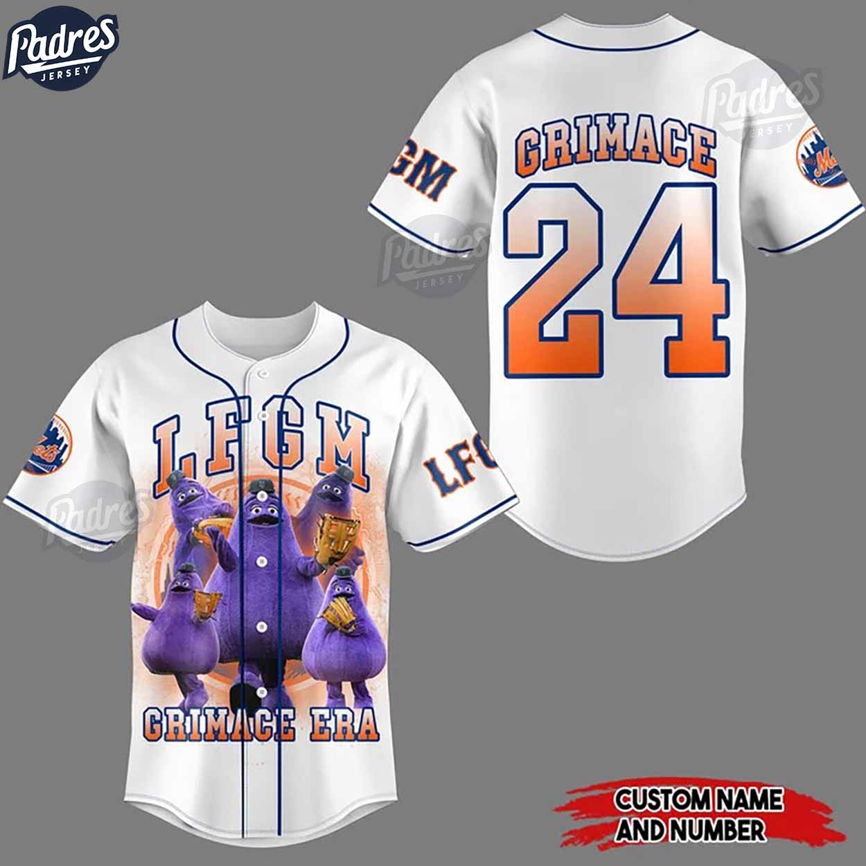 New York Mets LFGM Custom White Baseball Jersey - Padres Jersey Oasis: Elevate Your Baseball Style Game
