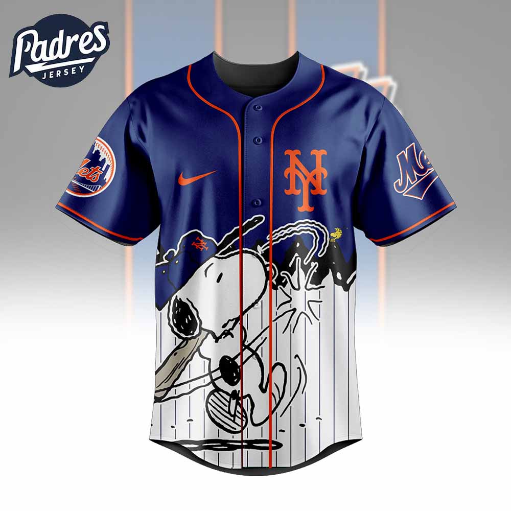 New York Mets x Peanuts Personalized Baseball Jersey For Fans - Padres Jersey Oasis: Elevate Your Baseball Style Game