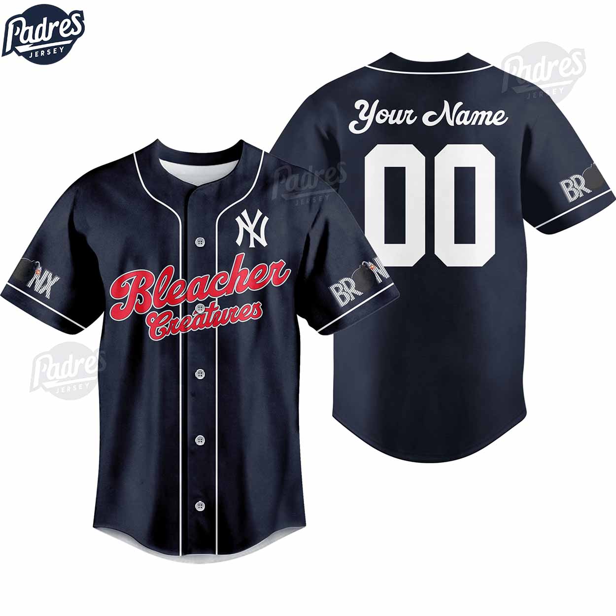 New York Yankees Bleacher Creatures Custom Baseball Jersey - Padres Jersey Oasis: Elevate Your Baseball Style Game